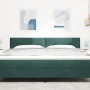 Cabecero LED con botones acolchados en terciopelo verde oscuro de 90 cm de , Cabeceros y pies de cama - Ref: Foro24-3338158, ...