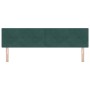 Cabecero LED con botones acolchados en terciopelo verde oscuro de 90 cm de , Cabeceros y pies de cama - Ref: Foro24-3338158, ...