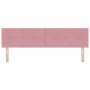 Cabecero LED con botones tapizado en terciopelo rosa de 90 cm de , Cabeceros y pies de cama - Ref: Foro24-3338160, Precio: 81...