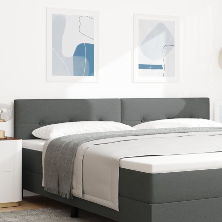 Cabezal LED acolchado con botones gris oscuro 100 cm de tela de , Cabeceros y pies de cama - Ref: Foro24-3338162, Precio: 86,...