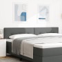 Cabezal LED acolchado con botones gris oscuro 100 cm de tela de , Cabeceros y pies de cama - Ref: Foro24-3338162, Precio: 86,...