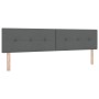 Cabezal LED acolchado con botones gris oscuro 100 cm de tela de , Cabeceros y pies de cama - Ref: Foro24-3338162, Precio: 86,...