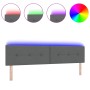 Cabezal LED acolchado con botones gris oscuro 100 cm de tela de , Cabeceros y pies de cama - Ref: Foro24-3338162, Precio: 86,...