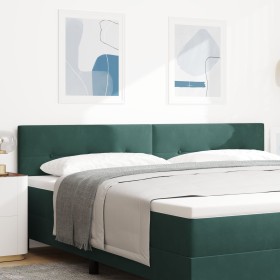 Cabecera LED Cabecera con Botones Tapizados Verde Oscuro 100 cm Terciopelo de , Cabeceros y pies de cama - Ref: Foro24-333817...