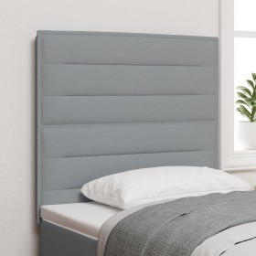 Cabecera Gris claro Tela 90 cm Detalles Decorativos de , Cabeceros y pies de cama - Ref: Foro24-3338272, Precio: 90,31 €, Des...