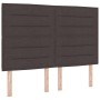 Cabecera LED Diseño en Líneas Marrón Oscuro 80 cm Tela de , Cabeceros y pies de cama - Ref: Foro24-3338296, Precio: 138,00 €,...