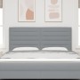 Cabecero LED Diseño Líneas Gris Claro 90 cm Tela de , Cabeceros y pies de cama - Ref: Foro24-3338300, Precio: 155,69 €, Descu...