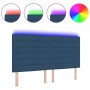 cabecera diseño de líneas LED azul 90 cm tela de , Cabeceros y pies de cama - Ref: Foro24-3338306, Precio: 156,89 €, Descuent...