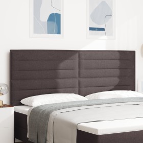 Cabecero LED Diseño Líneas Marrón Oscuro 100 cm Tela de , Cabeceros y pies de cama - Ref: Foro24-3338310, Precio: 164,51 €, D...