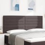 Cabecero LED Diseño Líneas Marrón Oscuro 100 cm Tela de , Cabeceros y pies de cama - Ref: Foro24-3338310, Precio: 164,51 €, D...