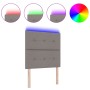 Cabezal LED Taupe 80 cm Tela de , Cabeceros y pies de cama - Ref: Foro24-3338388, Precio: 79,82 €, Descuento: %
