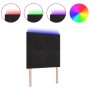 Cabecero LED Negro 80 cm Terciopelo de , Cabeceros y pies de cama - Ref: Foro24-3338393, Precio: 79,76 €, Descuento: %