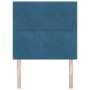Cabecero LED Azul Oscuro 90 cm Terciopelo de , Cabeceros y pies de cama - Ref: Foro24-3338408, Precio: 86,90 €, Descuento: %