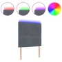 Cabecera LED Gris Oscuro 100 cm Terciopelo de , Cabeceros y pies de cama - Ref: Foro24-3338418, Precio: 92,76 €, Descuento: %