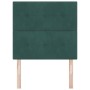 Cabecero LED Verde Oscuro 100 cm Terciopelo de , Cabeceros y pies de cama - Ref: Foro24-3338420, Precio: 92,76 €, Descuento: %