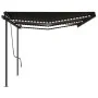 Toldo automático con LED y sensor de viento gris antracita 6x3m de vidaXL, Toldos - Ref: Foro24-3070214, Precio: 861,08 €, De...