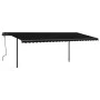 Toldo automático con LED y sensor de viento gris antracita 6x3m de vidaXL, Toldos - Ref: Foro24-3070214, Precio: 861,08 €, De...
