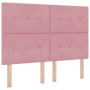 Cabecero LED Rosa 72 cm Terciopelo de , Cabeceros y pies de cama - Ref: Foro24-3338435, Precio: 130,49 €, Descuento: %