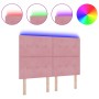 Cabecero LED Rosa 72 cm Terciopelo de , Cabeceros y pies de cama - Ref: Foro24-3338435, Precio: 130,49 €, Descuento: %