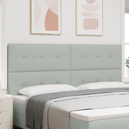 Luz de Cabecera LED Gris Claro 100 cm Terciopelo de , Cabeceros y pies de cama - Ref: Foro24-3338469, Precio: 156,80 €, Descu...