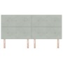 Luz de Cabecera LED Gris Claro 100 cm Terciopelo de , Cabeceros y pies de cama - Ref: Foro24-3338469, Precio: 156,80 €, Descu...