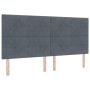 Cabezal LED Gris Oscuro 100 cm Terciopelo de , Cabeceros y pies de cama - Ref: Foro24-3338470, Precio: 156,80 €, Descuento: %