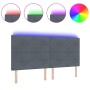 Cabezal LED Gris Oscuro 100 cm Terciopelo de , Cabeceros y pies de cama - Ref: Foro24-3338470, Precio: 156,80 €, Descuento: %