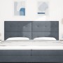 Cabezal LED Gris Oscuro 100 cm Terciopelo de , Cabeceros y pies de cama - Ref: Foro24-3338470, Precio: 156,80 €, Descuento: %
