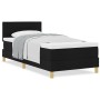 Cama Box Spring con Colchón Negra 100x200 cm Tela de , Camas y somieres - Ref: Foro24-3338820, Precio: 309,38 €, Descuento: %