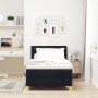 Cama Box Spring con Colchón Negra 100x200 cm Tela de , Camas y somieres - Ref: Foro24-3338820, Precio: 309,38 €, Descuento: %