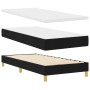 Cama Box Spring con Colchón Negra 100x200 cm Tela de , Camas y somieres - Ref: Foro24-3338820, Precio: 309,38 €, Descuento: %