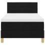 Cama Box Spring con Colchón Negra 100x200 cm Tela de , Camas y somieres - Ref: Foro24-3338820, Precio: 309,38 €, Descuento: %