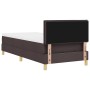 Cama con somier con colchón marrón oscuro 100x200 cm Tela de , Camas y somieres - Ref: Foro24-3338821, Precio: 339,26 €, Desc...
