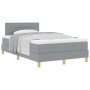 Cama con Somier con Colchón Gris Claro 120x200 cm Tela de , Camas y somieres - Ref: Foro24-3338832, Precio: 392,54 €, Descuen...