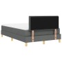 Base de Cama con Colchón Gris Oscuro 120x200 cm Tela de , Camas y somieres - Ref: Foro24-3338833, Precio: 392,96 €, Descuento: %