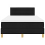 Cama con Resortes y Colchón Negra 120x200 cm Tela de , Camas y somieres - Ref: Foro24-3338834, Precio: 387,97 €, Descuento: %