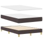Cama con base de muelles con colchón marrón oscuro 120x200 cm de tela de , Camas y somieres - Ref: Foro24-3338835, Precio: 37...