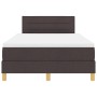 Cama con base de muelles con colchón marrón oscuro 120x200 cm de tela de , Camas y somieres - Ref: Foro24-3338835, Precio: 37...