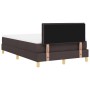 Cama con base de muelles con colchón marrón oscuro 120x200 cm de tela de , Camas y somieres - Ref: Foro24-3338835, Precio: 37...