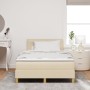 Cama con Base y Colchón Crema 120x200 cm Tela de , Camas y somieres - Ref: Foro24-3338837, Precio: 390,82 €, Descuento: %