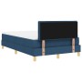 Cama con Somier y Colchón Azul 120x200 cm Tela de , Camas y somieres - Ref: Foro24-3338838, Precio: 405,43 €, Descuento: %