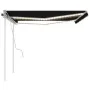 Toldo manual retráctil con LED gris antracita 4x3,5 m de vidaXL, Toldos - Ref: Foro24-3070024, Precio: 466,73 €, Descuento: %