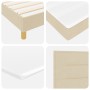 Cama con Box Spring y Colchón Crema 140x190 cm Tela de , Camas y somieres - Ref: Foro24-3338844, Precio: 405,37 €, Descuento: %