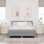 Cama Box Spring con Colchón Gris Claro 140x200 cm Tela de , Camas y somieres - Ref: Foro24-3338846, Precio: 418,72 €, Descuen...