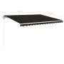 Toldo manual retráctil con LED gris antracita 4x3,5 m de vidaXL, Toldos - Ref: Foro24-3070024, Precio: 466,73 €, Descuento: %