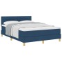 Cama con Box Spring con Colchón Azul 140x200 cm Tela de , Camas y somieres - Ref: Foro24-3338852, Precio: 450,97 €, Descuento: %