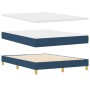 Cama con Box Spring con Colchón Azul 140x200 cm Tela de , Camas y somieres - Ref: Foro24-3338852, Precio: 450,97 €, Descuento: %