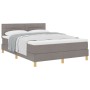 Cama con Base de Resortes y Colchón Taupe 160x200 cm Tela de , Camas y somieres - Ref: Foro24-3338857, Precio: 501,07 €, Desc...