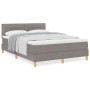 Cama con Base de Resortes y Colchón Taupe 160x200 cm Tela de , Camas y somieres - Ref: Foro24-3338857, Precio: 501,07 €, Desc...