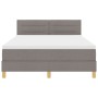 Cama con Base de Resortes y Colchón Taupe 160x200 cm Tela de , Camas y somieres - Ref: Foro24-3338857, Precio: 501,07 €, Desc...